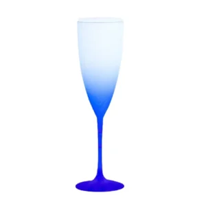 Taca Champagne Degrade 180ml Azul